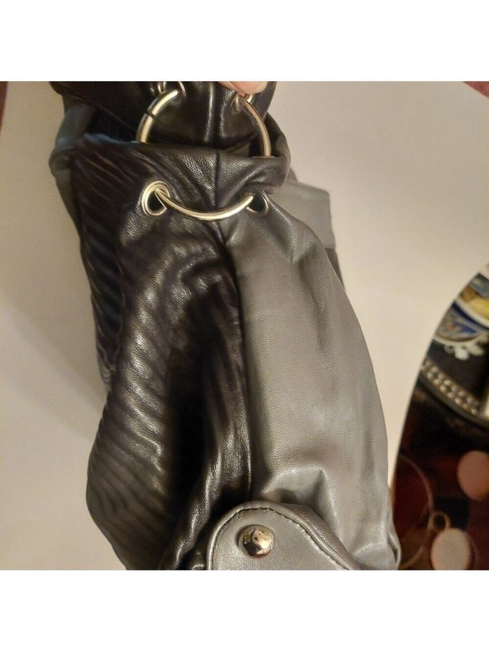 Miss Caprice Gray Gradient Handbag/ Purse - Picture 7 of 16